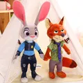 Disney Cartoon Anime Film Zootopia Plüsch Spielzeug Fuchs Nick Wilde Kaninchen Judy Hopps Puppe