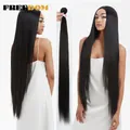 FREIHEIT Synthetische Haarwebart 36 zoll Lange Yaki Gerade Haar Bundles Weave 130 gr/teil Ombre 613