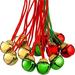 24 Christmas Bell Necklaces Holiday Tree Decoration Jingle