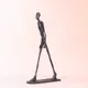 Gia cometti Skulptur Bronze Walking Man Statue Replik berühmte abstrakte Skelett Sammlung Figur
