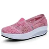 Comemore neue Damen Mesh Freizeit schuhe Frühling Sommer weibliche Plattform Schuh atmungsaktive Spitze Frauen Schuhe Frau Slipper rosa