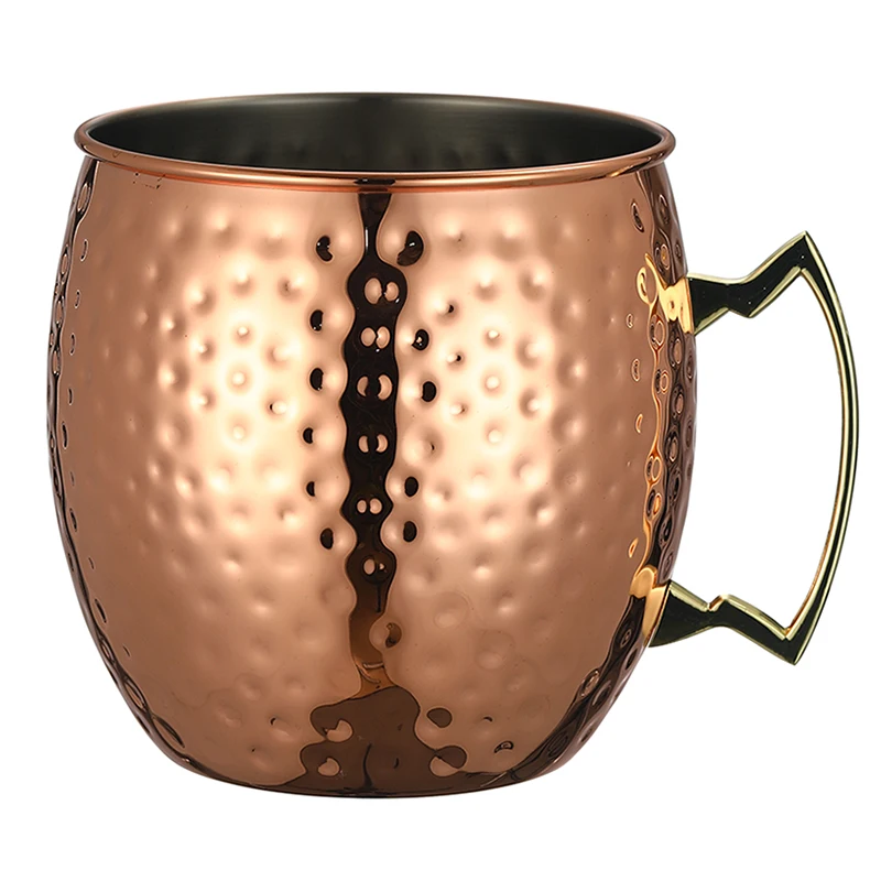 Riesiger gehämmerter Moskauer Mule-Becher, Mega-Becher, Eiskübel-Becher, 5 l