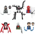 Kleine Ziegel Baustein Rächer Anime Figuren Gift Spider-Man schwarze Katze Hydro-Man Chamäleon Mini