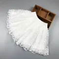 2-10T Girls Lace Skirts Tutus Summer Princess Girl Dance Skirt Solid Tulle Skirt Party Princess