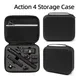 Carrying Case for DJI Action 4 Storage Case PU Leather Hard Case for DJI Osmo Action 4 Camera