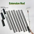 5 Sections/2.3m Paint Roller Extension Pole Stainless steel Paint Telescopic Stick detachable