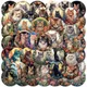 10/30/50PCS Retro Stamp Cat Cartoon Cute Animals Sticker DIY Phone Laptop Luggage Skateboard