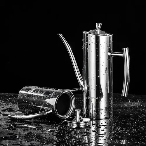 Staub-proof Stahl Öl 304 Edelstahl Topf und dicht Öl Topf Öl Topf 500 ml 700 ml 1000 ml