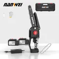 NANWEI portable electric mini saw wood trimmer 21V chainsaw battery saw cordless saw chain saw 6/8