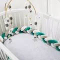 1M/2M/3M Baby Bed Bumper Infant Cradle Pillow Cushion Braid Knot Bumper Crib Bumper Protector Room