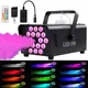 MBVKA 500W LED RGB Wireless Remote Control Fog Machine DJ Disco Smoke Machine For Party Wedding