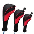 3pcs Set Golf Head Covers Driver Fairway Wood Headcovers For Golf Club Rods Head Protectors Golfs