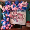 1set Disney Lilo & Stitch Theme Birthday Party Balloons Arch Garland Chain Kit Kids Inflatable Toys