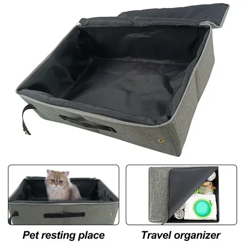 Zusammen klappbare Reise Katzen toilette tragbare zusammen klappbare Katzen toilette Reise Katzen