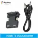 PzzPss HDMI-compatible To VGA Converter With 3.5Mm Audio Cable 1080P HDMI-Compatible Female to VGA