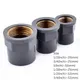 1-3Pcs 20~32mm To 1/2~1 Inch Grey PVC Copper Female Thread Pipe Socket Straight Garden Irrigation