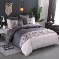 Luxury Bedding Set Single Double Duvet Cover Set Solid Nordic Style Couple Quilt Cover Twin Full