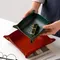 Leather Storage Tray Dice Box Coin Desktop Jewelry Box Makeup Key Tray DIY Household Folding Tray
