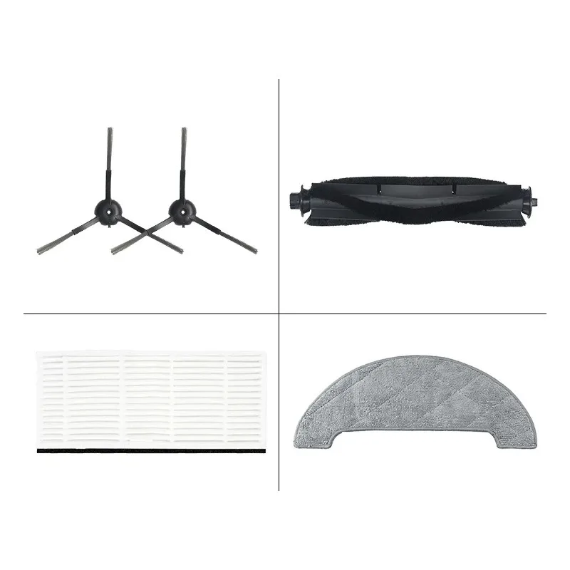 Ersatzteile für Proscenic M8 Pro Hauptseitenbürste Hepa-Filter Mopp Tuch Lappen Staubbeutel Ersatz Roboter Staubsauger Zubehör Image