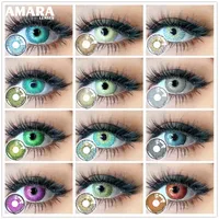 Kontaktlinsen Für Frauen Make-Up New York Kontaktlinsen Für Augen Blau Braun Lila Farbige Linsen 2