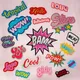 Colorful Letter Embroidery Patches Fashion Cartoon Word Badges Cool Love Okay Hello Pow Wow Girly