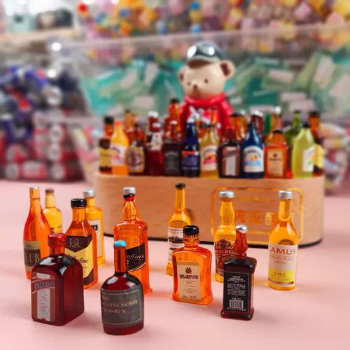 8 Stück Mini-Puppen flaschen trinken Puppenhaus Miniatur haus Home Decoration Puppen zubehör