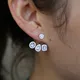 Geometrie Stud Ohrringe Für Frauen Aussage Ohr Schmuck Großhandel 2018 luxus AAA funken CZ cubic