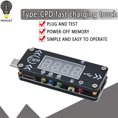 USB-Ladeauslöser Ladegerät Voltmeter Amperemeter 5V/9V/12V/15V/20V/PPS PD2.0 PD3.0 Typ-C Image