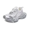 Lässige Leder-Sneaker, klobige Plateau-Sportschuhe für Damen, 2025, modischer Tennis-Chic, eleganter Luxus-Designer-Sportschuh