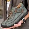 Männer Leder Casual Schuhe Handgemachte Atmungsaktive Herren Loafer Mode Männer Turnschuhe Mokassins Luxus Marke Boot Schuhe Plus Größe 38-48