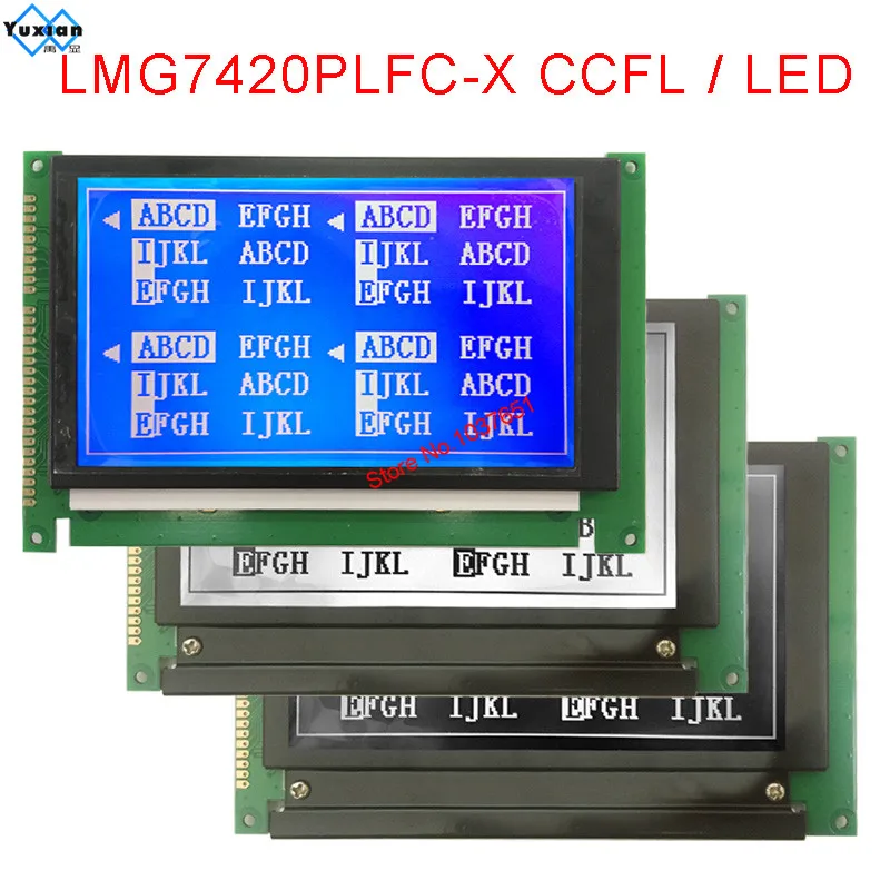 LMG7420PLFC-X 240*128 LCD-Anzeigemodul LED CCFL SP14N02L6ALCZ LMG7410PLFC LMG7400PLFC Kompatibel Neu Image