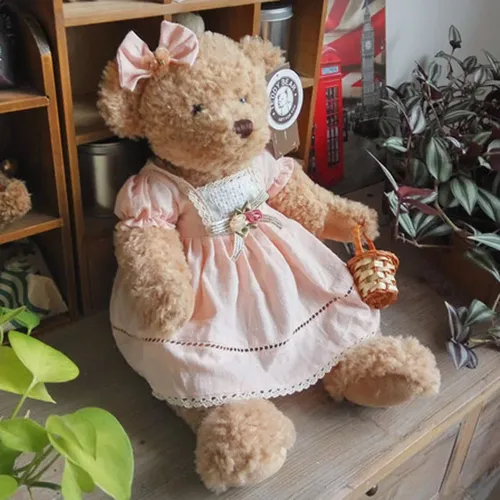 1pc 45cm nette Teddybär Plüsch Spielzeug Stofftier Puppe Teddybär mit kleidung kidz kinder geschenke