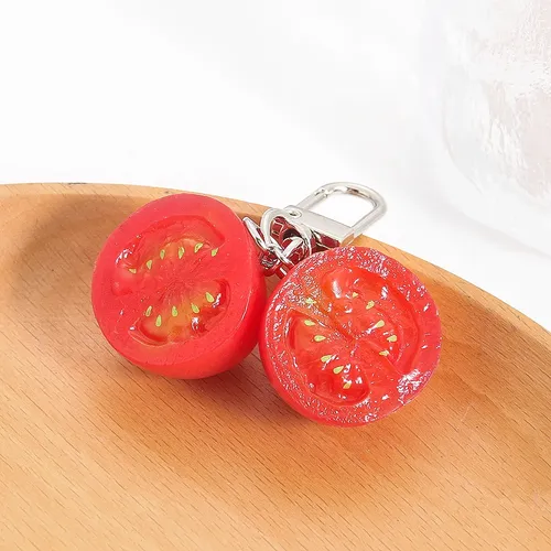 Simulation kleine Tomaten Schlüssel bund lebensechte Gemüse und Obst Lebensmittel Modell Auto
