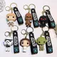 Disney Star Wars Anime Figur Yoda Schlüssel bund Manda lorian Darth Vader Chewbacca PVC Modell Puppe