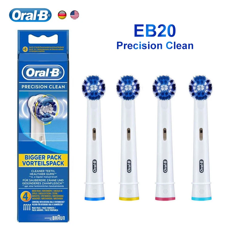 Original Oral B Ersatzbürstenköpfe für elektrische Zahnbürsten, 1–12 Stück, präzise, tiefreinigende Zahnaufhellung, Nachfüllung, zum Entfernen von Plaque Image