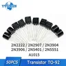 50 Stück 2 n3904 2 n2222 Transistor bis-92 2 n2907 2 n3906 2 n5401 2 n5551 a1015 npn Transistoren