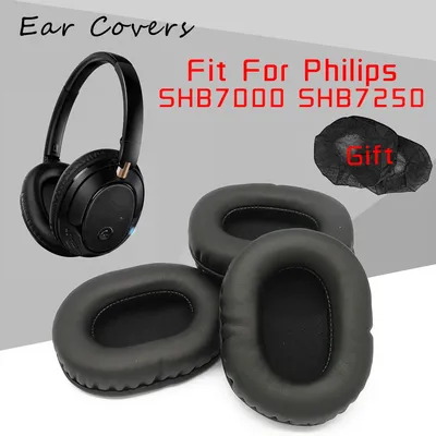 Ohrpolster Für Philips SHB7000 SHB7250 Kopfhörer Ohrpolster Ersatz Headset Ohr Pad PU Leder Schwamm Image