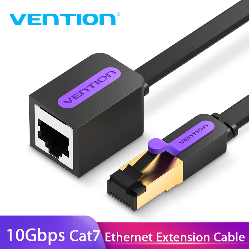 Tions Ethernet Kabel RJ45 Katze 7 Extender Kabel Männlich zu Weiblich Lan Netzwerk Verlängerung Kabel 1m 2m 3m 5m 8 10m Kabel für PC Laptop Image