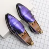 Müßiggänger Männer Schuhe Formale Business Quaste Leder Schuhe Mokassin Weiche Sohle Hochzeit Schuhe lila Casual Schuhe große größe: 38-48