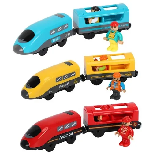 Kinder RC Elektrische Zug Set Lokomotive Magnetische Zug Diecast Slot Spielzeug Fit für Holz Zug