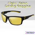 Nachtsicht-Fahr brille Männer polarisierte Outdoor-Sport Radfahren Windschutz scheibe Brille Marken