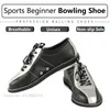 Atmungsaktive Unisex-Bowlingschuhe für Herren und Damen, Skidprood-Sohle, Bowling-Sneaker, Sport, Anfänger, Fitness, Training, Trainer, Größe 34–47