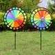 Heiße Doppels chicht bunte Rad Windmühle Wind Spinner Kinderspiel zeug Garten Hof Dekor