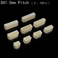 50 Pcs JST SH1.0 SH 1.0mm Pitch 2/3/4/5/6/7/8/9/10 Pin Connector Horizontal / Vertical SMD DIP Pin