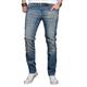 Slim-fit-Jeans ALESSANDRO SALVARINI "ASLuca" Gr. W32 L34, Länge 34, blau (as041) Herren Jeans Slim Fit