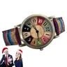Boho Hippie Uhr Damen uhr mit mehrfarbigen Regenbogen muster skurrilen Boho Hippie Uhr Geschenke für