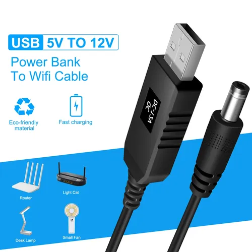 USB zu DC Jack Kabel 5V Zu 12V Power Kabel Boost Converter USB zu DC Power Kabel power Kabel für
