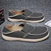 Dropshipping Sommer Leinwand Schuhe Männer Slip Auf Casual Schuhe Große Größe 47 48 Leichte Atmungsaktive 2022 Neue