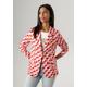 Kurzblazer ANISTON SELECTED Gr. 44, bunt (rosa, offwhite, dunkelrot, hellorange) Damen Blazer