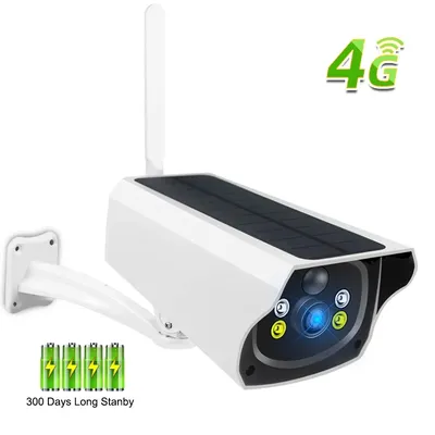 4G Solar IP Kamera 1080P Solar Panel Batteriebetriebene Kamera Solar Sicherheit Kamera IP Kamera Solar Outdoor PIR Bewegungserkennung